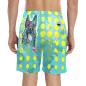 Preview: Badehose mit Hundemotiv Eddy - Badehose, Shorts, Strand, bunt, Swimwear, Schäferhund, German Sheppered, Dog, Mix